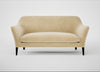 Wallis 3 Seater Sofa Smart Luxe Velvet Biscuit / Black