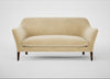 Wallis 3 Seater Sofa Smart Luxe Velvet Biscuit / Walnut Stained
