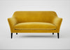 Wallis 3 Seater Sofa Smart Luxe Velvet Canary / Black