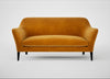 Wallis 3 Seater Sofa Smart Luxe Velvet Cognac / Black