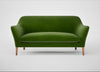 Wallis 3 Seater Sofa Smart Luxe Velvet Grass / Walnut Stained