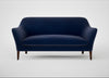 Wallis 3 Seater Sofa Smart Luxe Velvet Midnight / Walnut Stained