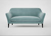Wallis 3 Seater Sofa Smart Luxe Velvet Mineral Blue / Black