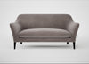 Wallis 3 Seater Sofa Smart Luxe Velvet Mushroom / Black