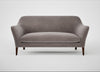 Wallis 3 Seater Sofa Smart Luxe Velvet Mushroom / Walnut Stained