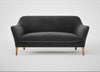 Wallis 3 Seater Sofa Smart Luxe Velvet Nickel / Walnut Stained