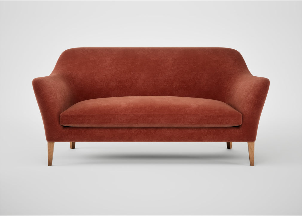 Wallis 3 Seater Sofa Smart Luxe Velvet Tawny / Natural