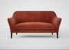 Wallis 3 Seater Sofa Smart Luxe Velvet Tawny / Walnut Stained
