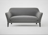 Wallis 3 Seater Sofa Smart Velvet Mercury / Black
