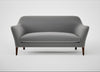 Wallis 3 Seater Sofa Smart Velvet Mercury / Walnut Stained
