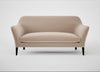 Wallis 3 Seater Sofa Smart Velvet Pebble / Black