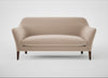 Wallis 3 Seater Sofa Smart Velvet Pebble / Walnut Stained
