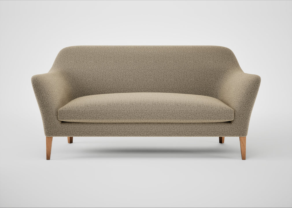 Wallis 3 Seater Sofa Boucle Velvet Rocky / Natural