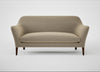 Wallis 3 Seater Sofa Boucle Velvet Rocky / Walnut Stained