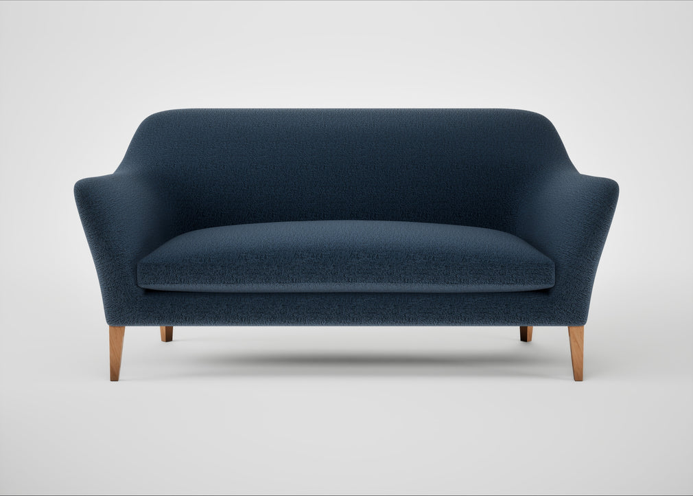 Wallis 3 Seater Sofa Boucle Velvet Space / Natural
