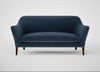 Wallis 3 Seater Sofa Boucle Velvet Space / Walnut Stained