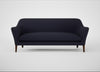 Wallis 4 Seater Sofa Boucle Indigo / Walnut Stained