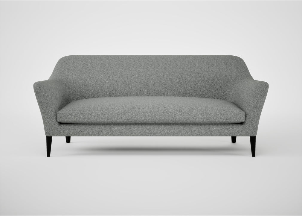 Wallis 4 Seater Sofa Boucle Steel / Black