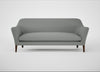 Wallis 4 Seater Sofa Boucle Steel / Walnut Stained