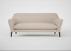 Wallis 4 Seater Sofa Boucle Tweed Pearl / Walnut Stained