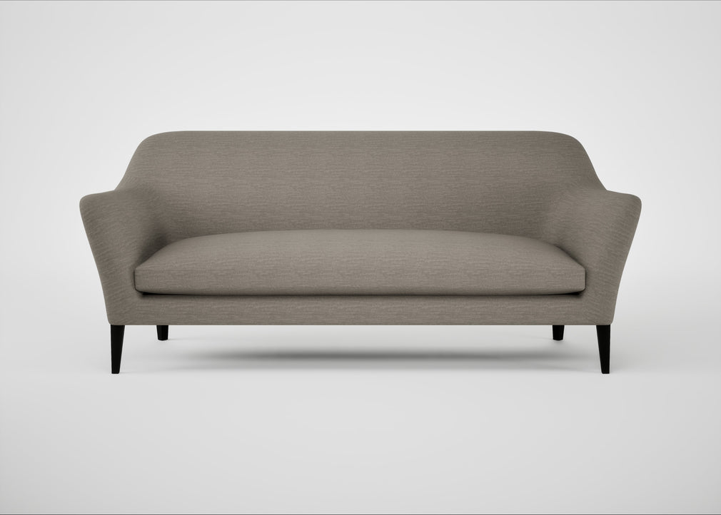 Wallis 4 Seater Sofa Broad Weave Pebble / Black