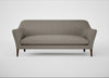 Wallis 4 Seater Sofa Broad Weave Pebble / Walnut Stained