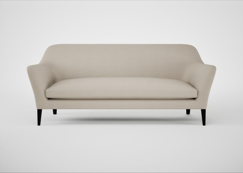 Wallis 4 Seater Sofa Broad Weave Putty / Black