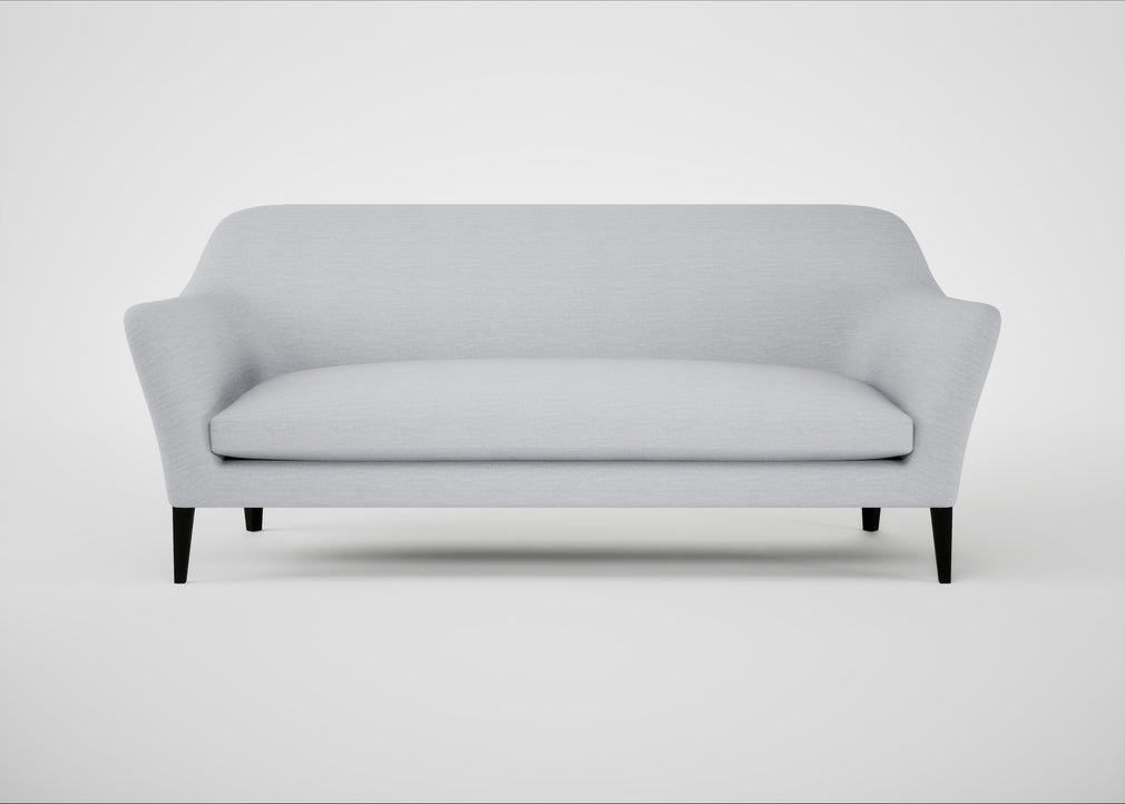 Wallis 4 Seater Sofa Broad Weave Tin / Black