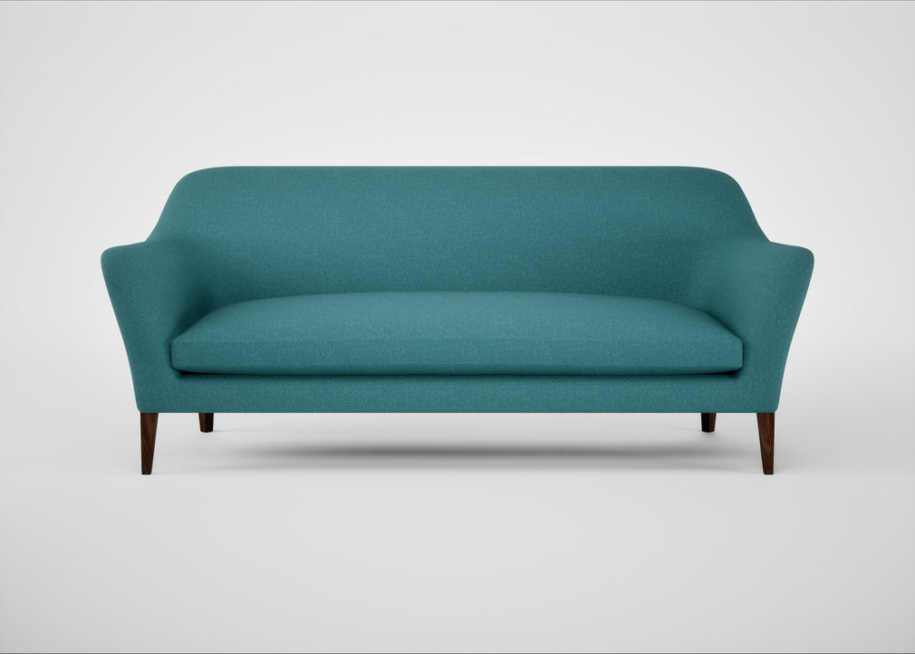 Wallis 4 Seater Sofa Brushed Cotton Cadet / Walnut Stained
