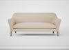 Wallis 4 Seater Sofa Brushed Cotton Oat / Walnut Stained