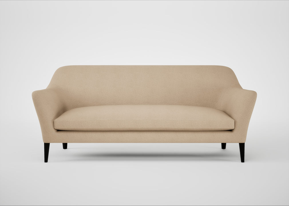 Wallis 4 Seater Sofa Capelo Linen-Cotton Bamboo / Black