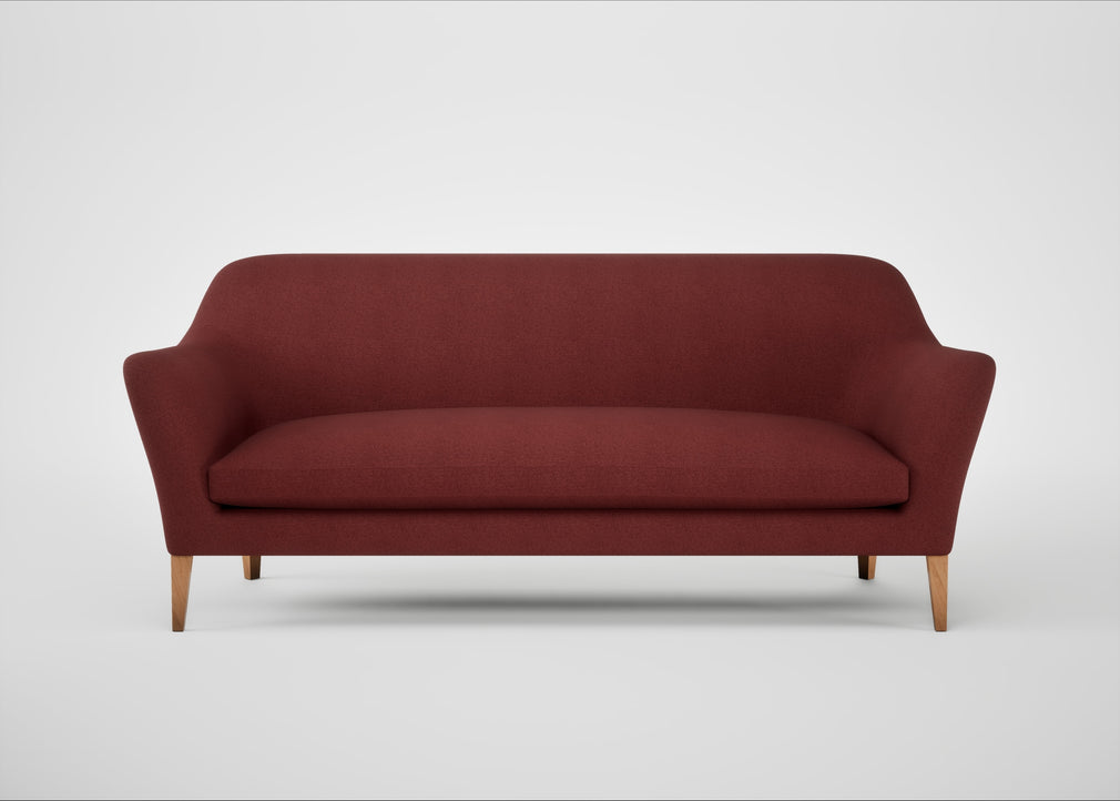 Wallis 4 Seater Sofa Capelo Linen-Cotton Etruscan Red / Natural