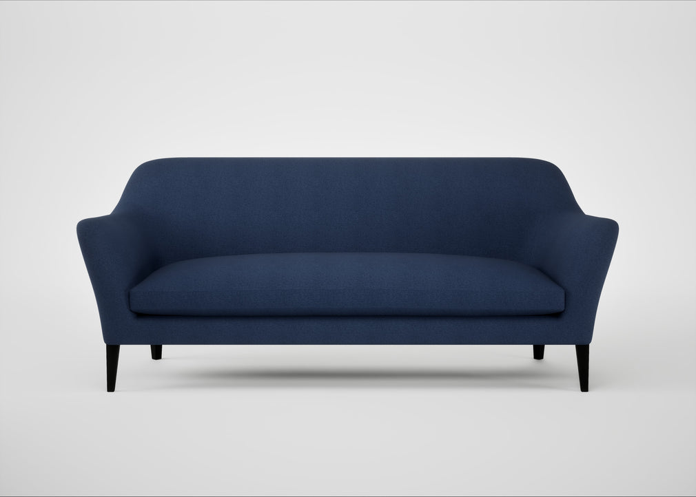Wallis 4 Seater Sofa Capelo Linen-Cotton Inkspot / Black