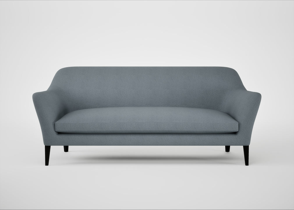 Wallis 4 Seater Sofa Capelo Linen-Cotton Mineral / Black