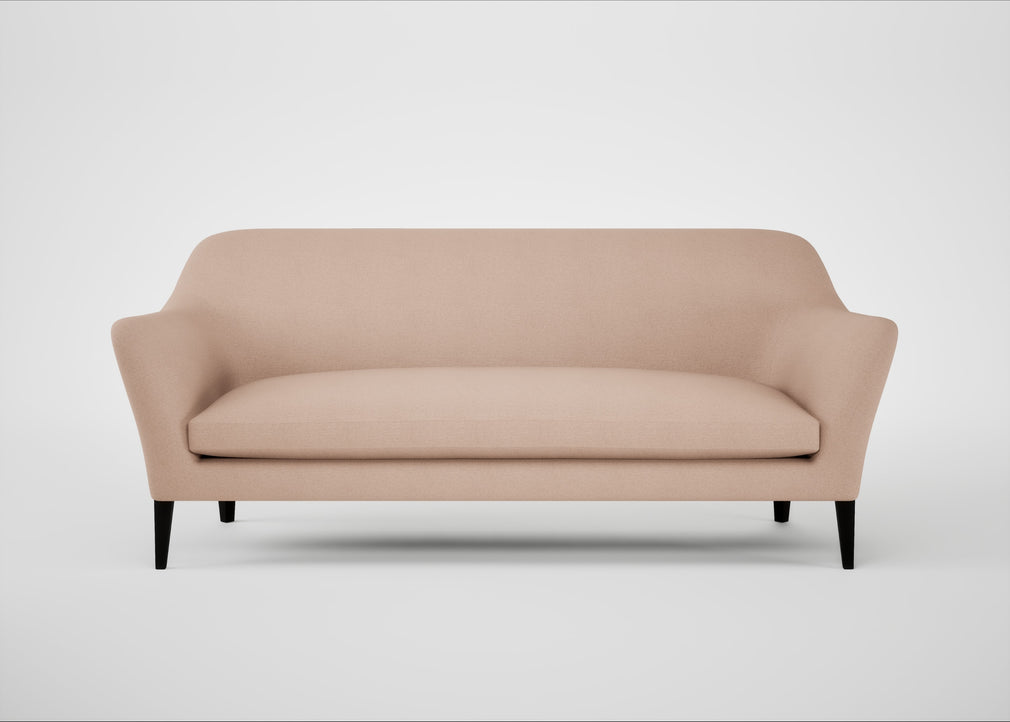 Wallis 4 Seater Sofa Capelo Linen-Cotton Rosedale / Black