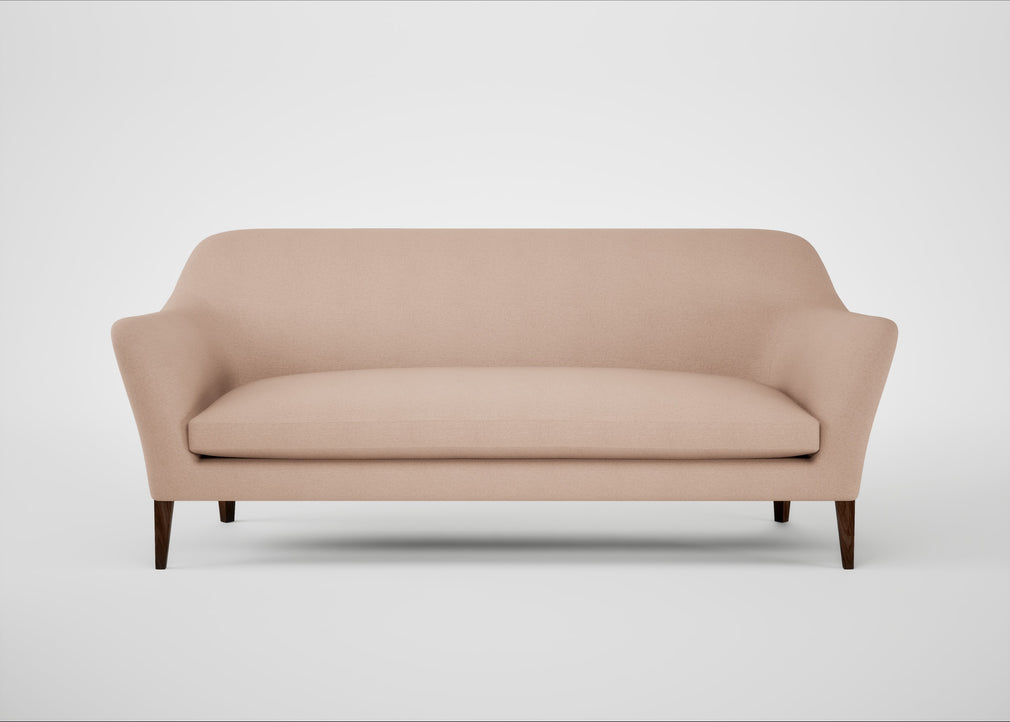Wallis 4 Seater Sofa Capelo Linen-Cotton Rosedale / Walnut Stained