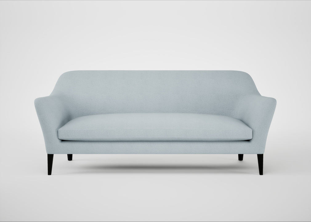 Wallis 4 Seater Sofa Capelo Linen-Cotton Sea Shanty / Black