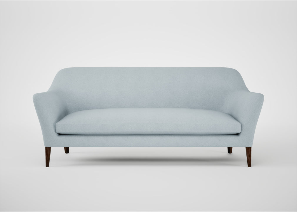 Wallis 4 Seater Sofa Capelo Linen-Cotton Sea Shanty / Walnut Stained