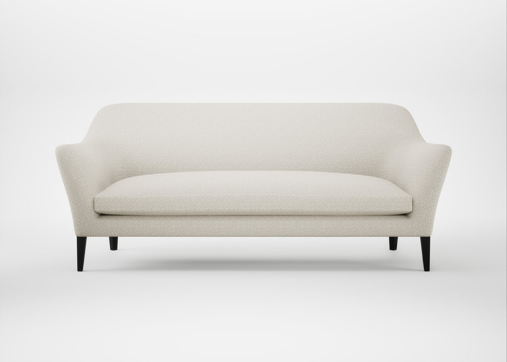 Wallis 4 Seater Sofa Chunky Boucle Ecru / Black