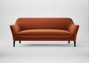 Wallis 4 Seater Sofa Cotton Velvet Russet / Black
