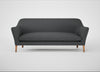 Wallis 4 Seater Sofa Melton Wool Granite / Natural