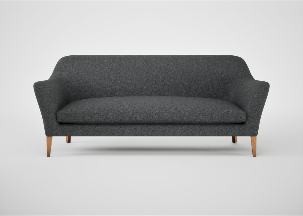 Wallis 4 Seater Sofa Melton Wool Granite / Natural