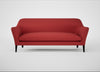 Wallis 4 Seater Sofa Melton Wool Red Oxide / Black