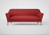 Wallis 4 Seater Sofa Melton Wool Red Oxide / Natural