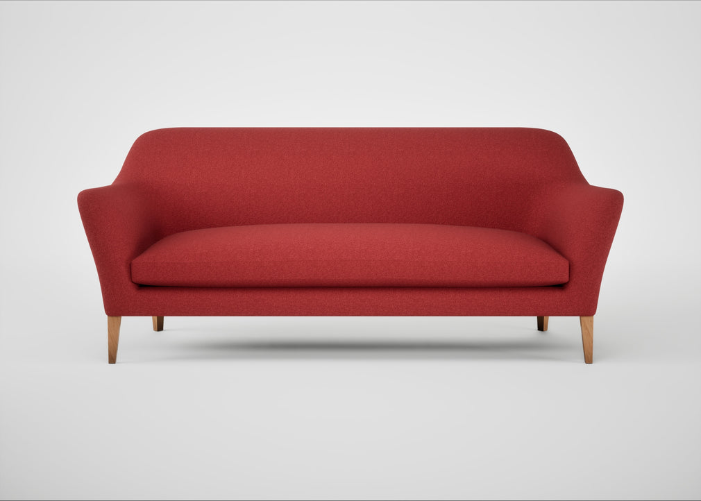 Wallis 4 Seater Sofa Melton Wool Red Oxide / Natural