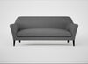 Wallis 4 Seater Sofa Melton Wool Shale / Black