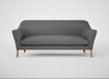 Wallis 4 Seater Sofa Melton Wool Shale / Natural