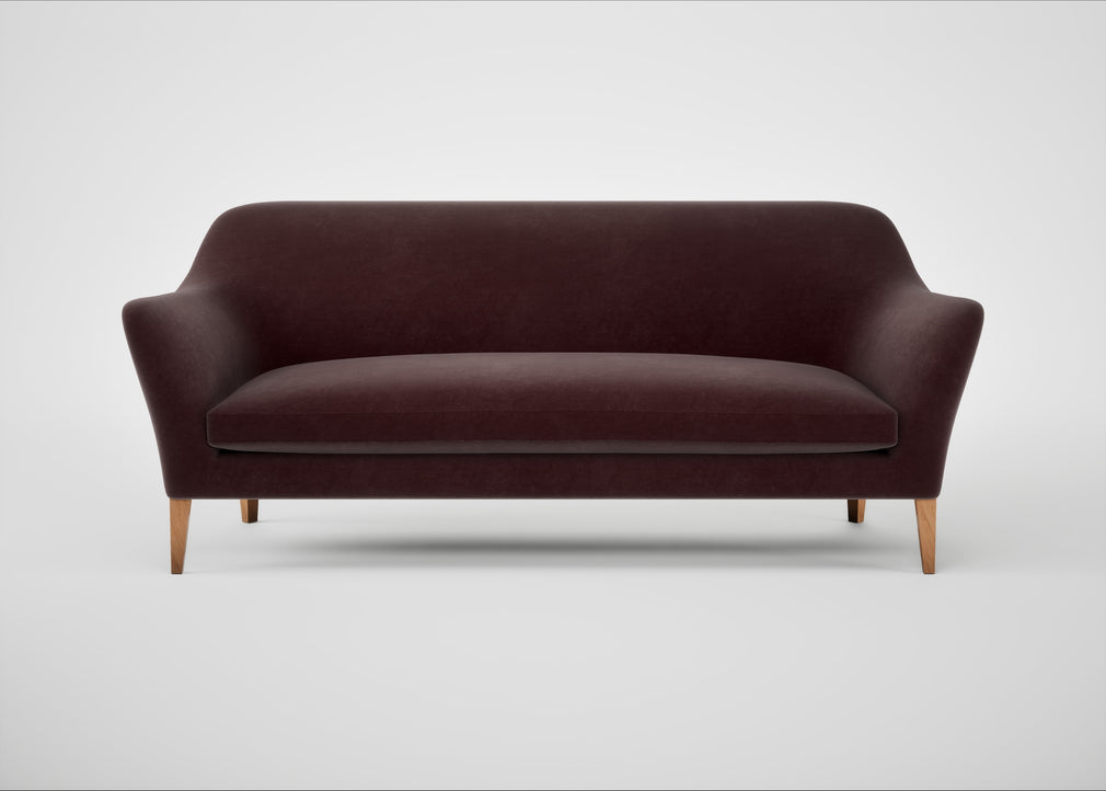 Wallis 4 Seater Sofa Smart Luxe Velvet Acorn / Natural