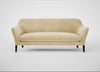 Wallis 4 Seater Sofa Smart Luxe Velvet Biscuit / Black