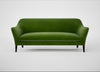 Wallis 4 Seater Sofa Smart Luxe Velvet Grass / Black